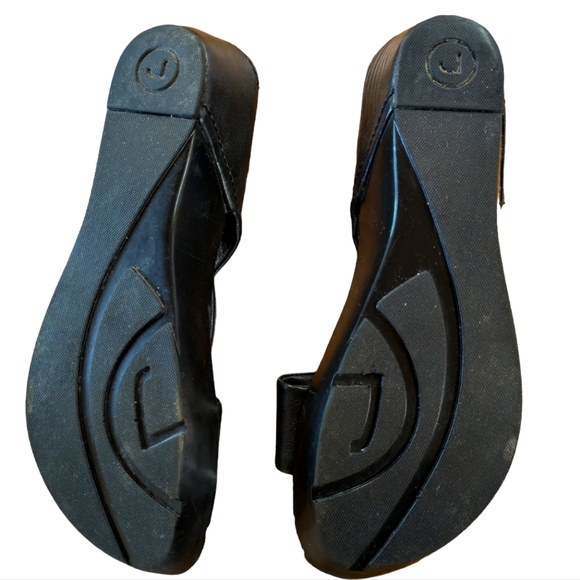 Rockport Black Leather Crossover Sandals Size 9.5 - Picture 6 of 12